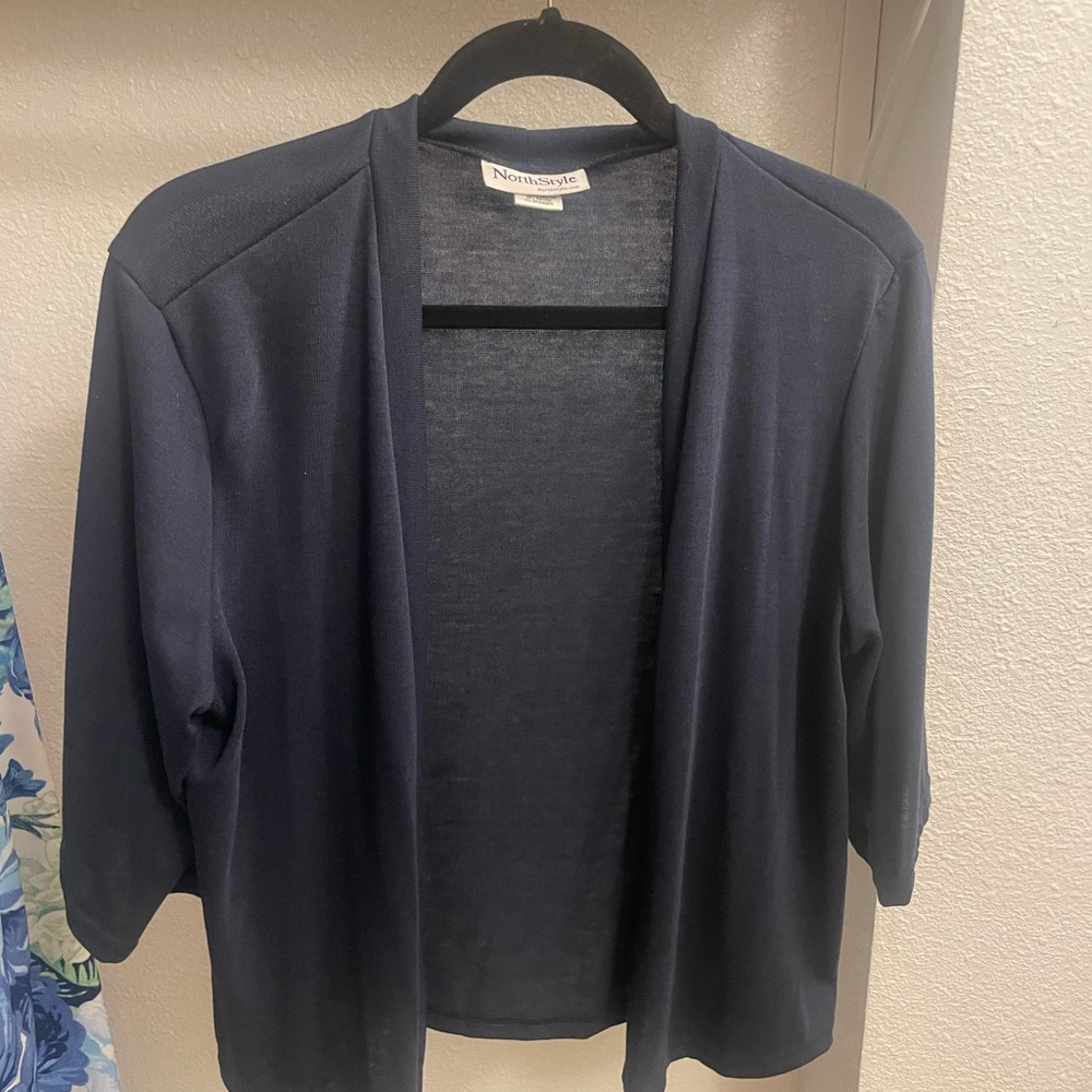 NorthStyle Deep Blue Knit Cardigan
